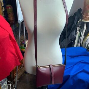 J. Crew Deep Red Crossbody Bag